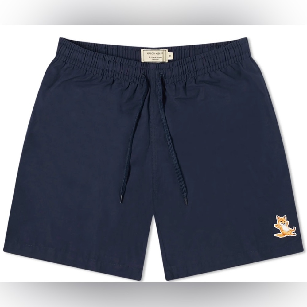 Maison Kitsune Chillax Fox Swim Short Men’s Size M Dark Navy